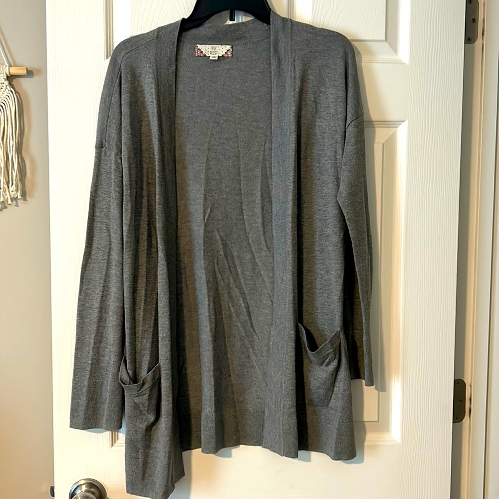 Grey cardigan